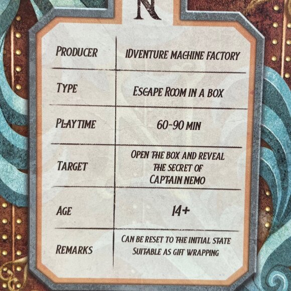 ClueBox Captain Nemo's Nautilus - Escape Room in a box - Made in Germany - Picture 4 of 7